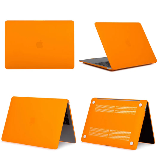 Matte Orange - MacBook Case (Keyboard Cover + Screen Protector Included)