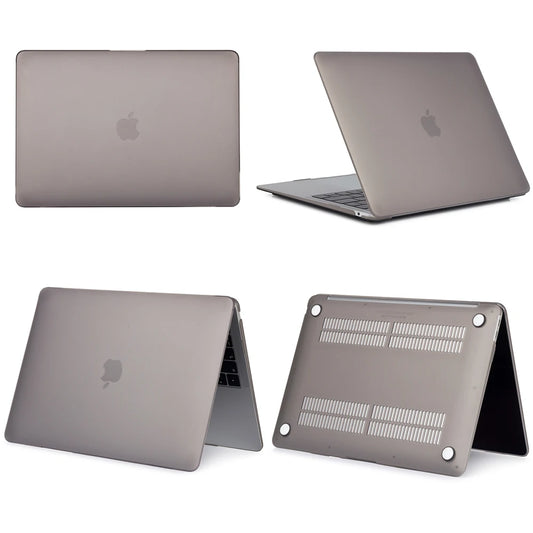 Crystal Grey - MacBook Case (Keyboard Cover + Screen Protector Included)
