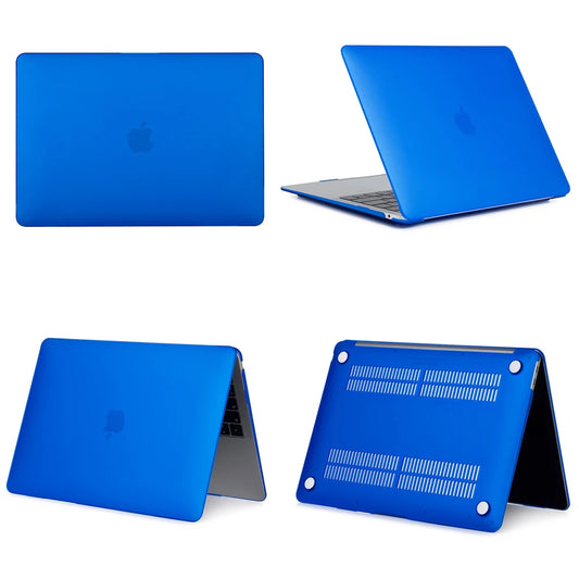 Crystal Dark Blue - MacBook Case (Keyboard Cover + Screen Protector Included)