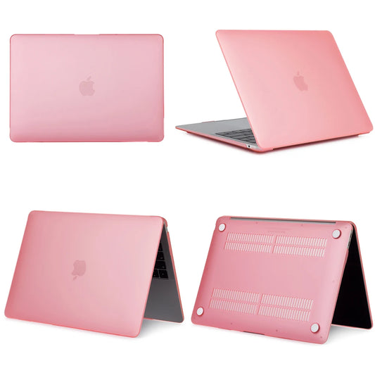 Crystal Pink - MacBook Case (Keyboard Cover + Screen Protector Included)